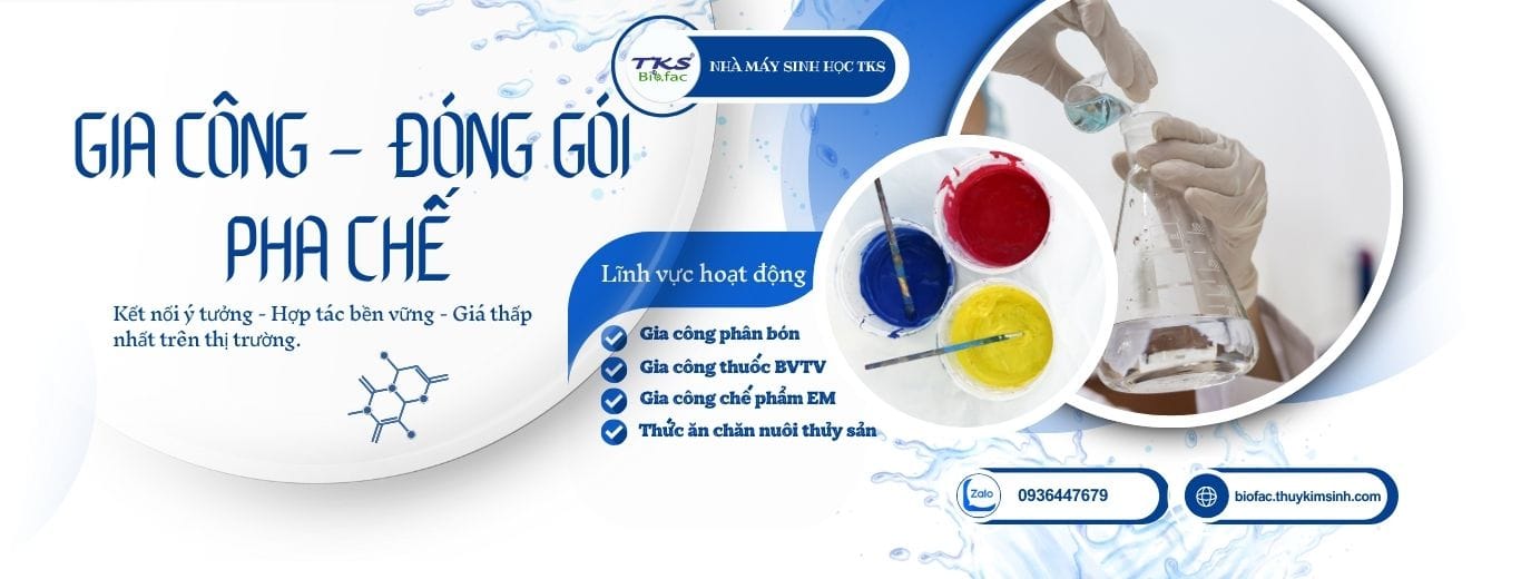 Sản xuất - gia công phân bón, thuốc BVTV, Thức ăn chăn nuôi thủy sản, Chế phẩm vi sinh theo yêu cầu